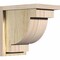 Ekena Millwork Alpine Rough Sawn Corbel w/Backplate, Douglas Fir, 8"W x 12"D x 12"H COR08X12X12ALP01RDF - alternate 1